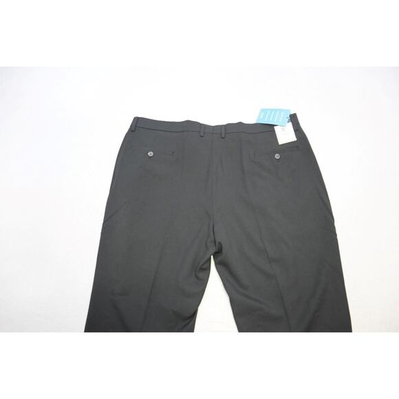 Haggar Dress Pants Tailored Fit Flat Black Performance Mens 42 x 30 NWT - Picture 8 of 8